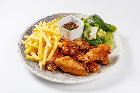 Куриные крылышки под соусом Sweet chili